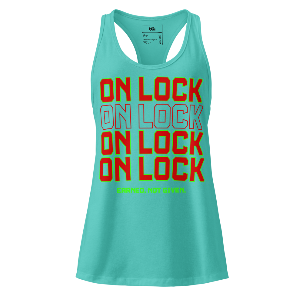 Women’s fitted racerback tank top